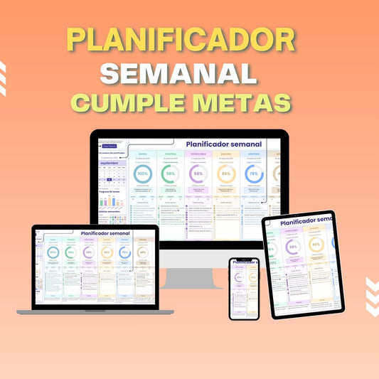 Planificador Semanal 📆✅ ¡Planifica y CUMPLE con todos tus OBJETIVOS! ✅