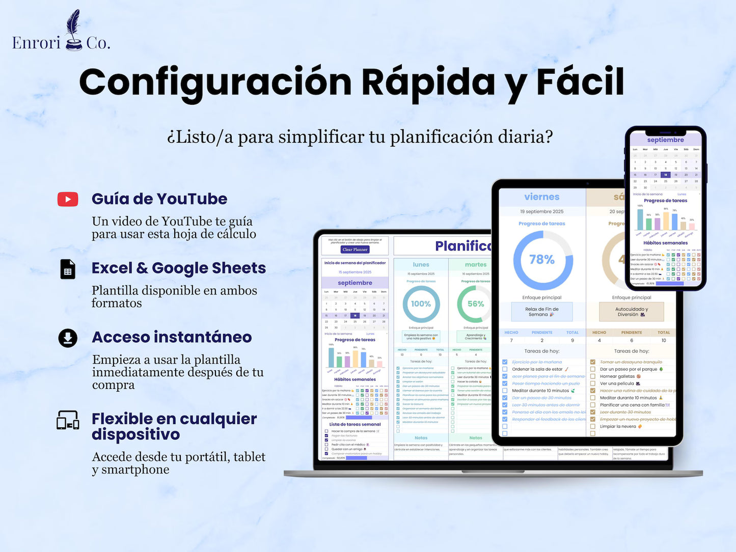 Planificador Semanal 📆✅ ¡Planifica y CUMPLE con todos tus OBJETIVOS! ✅