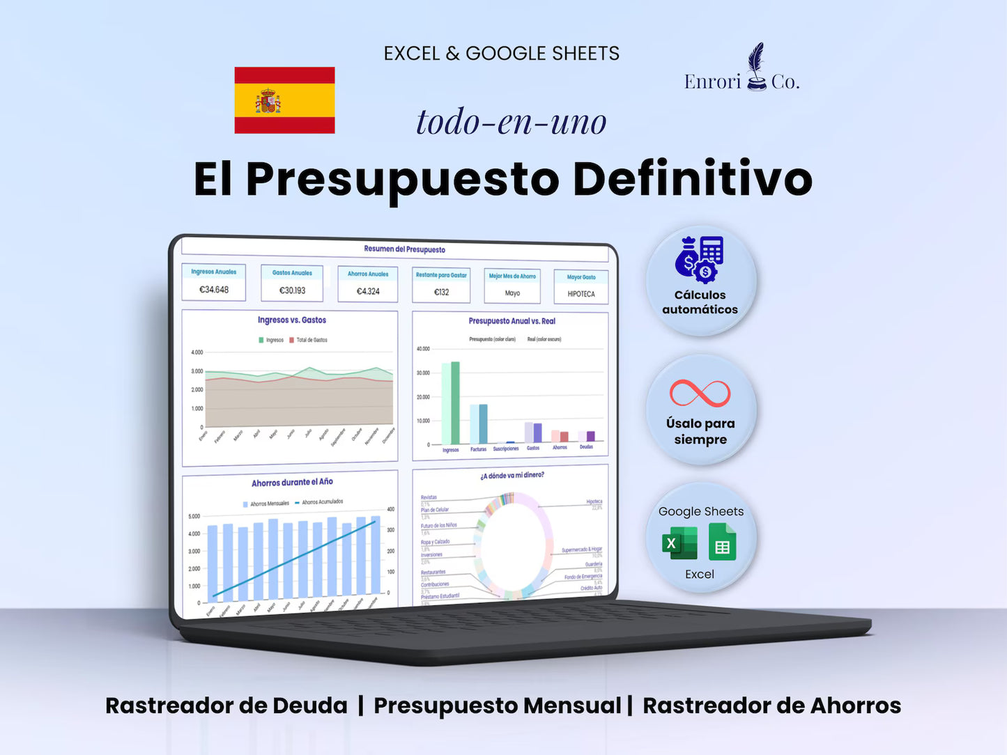 Presupuesto 50/30/20 - ¡Tus finanzas a otro nivel! 📈💰